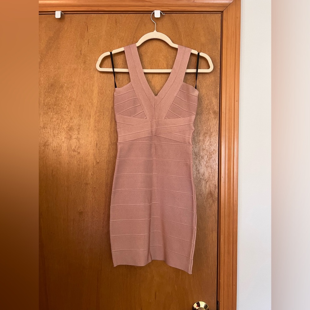 Pink Bebe mini dress